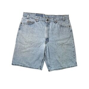 Vintage Levis 550 Orange Tab Denim Jorts Shorts Mens 40 Light Wash 1996